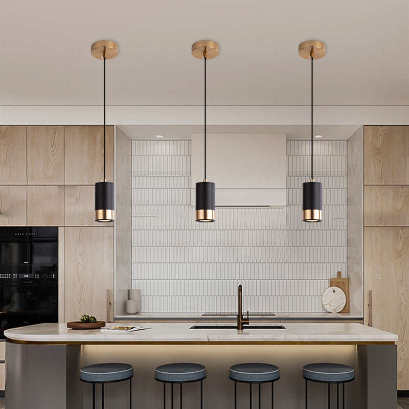 Minimalist Nordic Column Iron Pendant Light