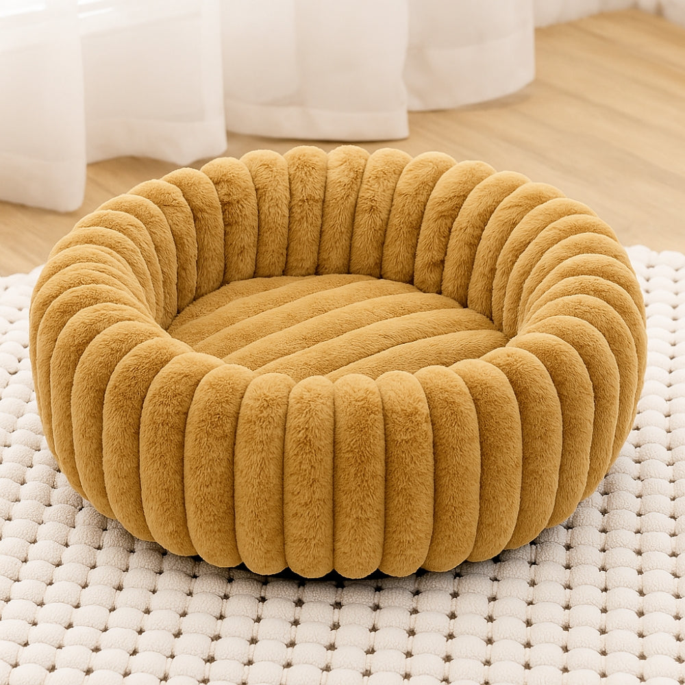 Purrfectly Plush Round Pet Bed