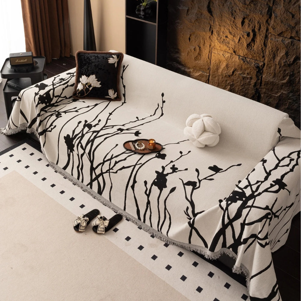 Twilight Branches Chenille Sofa Cover