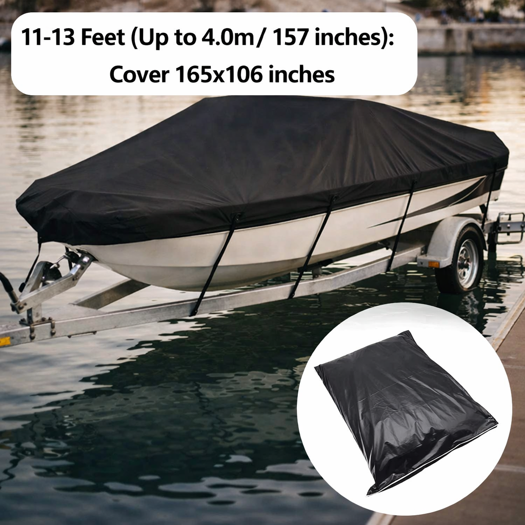 Waterproof Boat and Yacht Cover UV Protection Secure Fit up to 6.7m