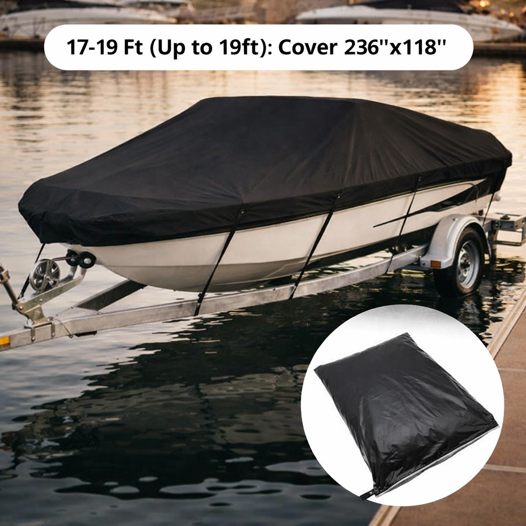Waterproof Boat and Yacht Cover UV Protection Secure Fit up to 6.7m