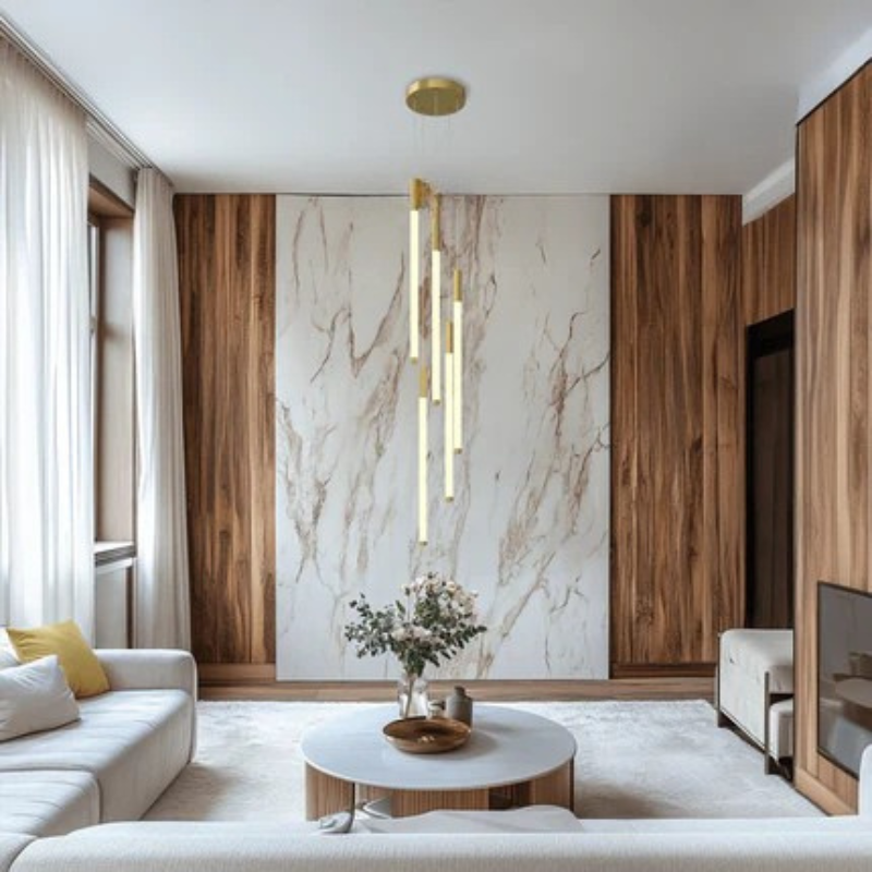 Contemporary Rainfall Inspired Multiple Lights Chandelier