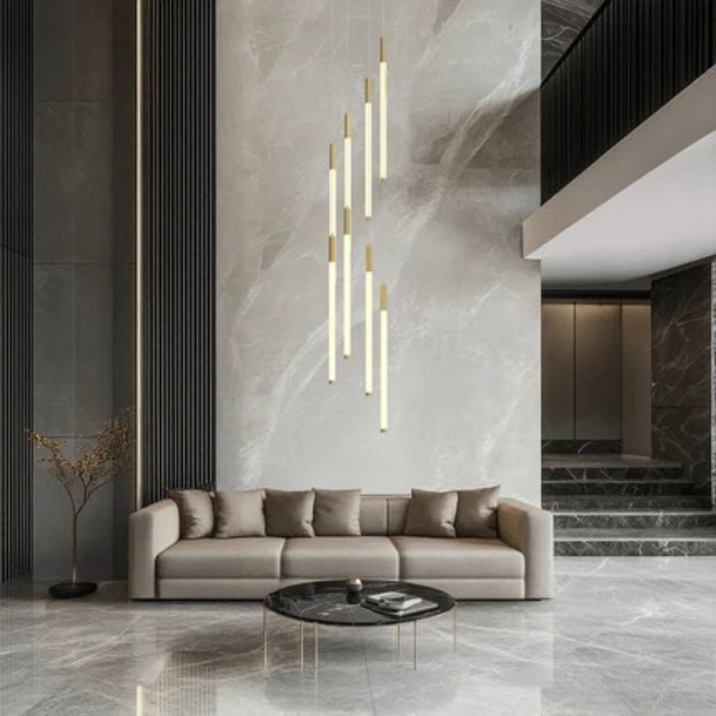 Contemporary Rainfall Inspired Multiple Lights Chandelier