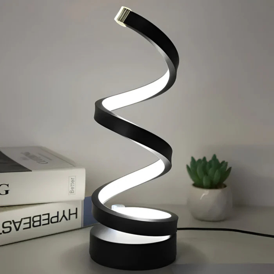 Spiral Modern 1-Light  LED Table Lamp