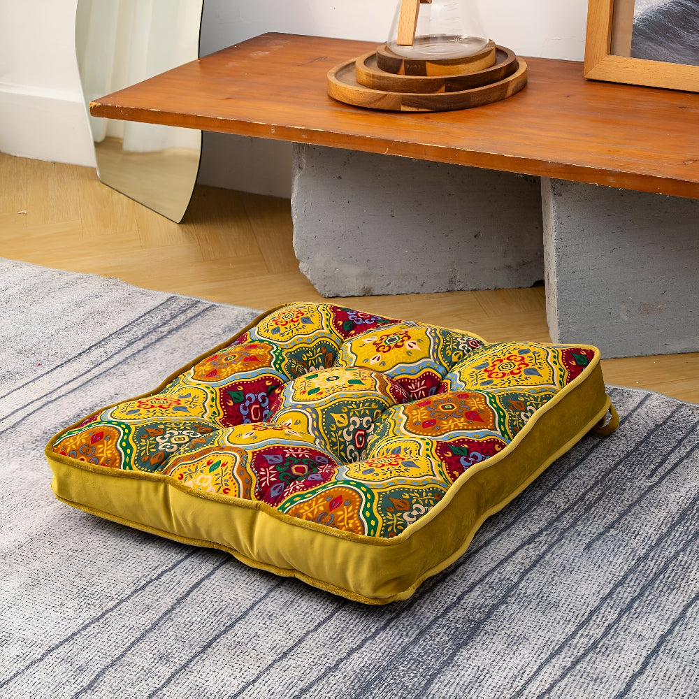 Moroccan Inspired Tie-Strap Cushion