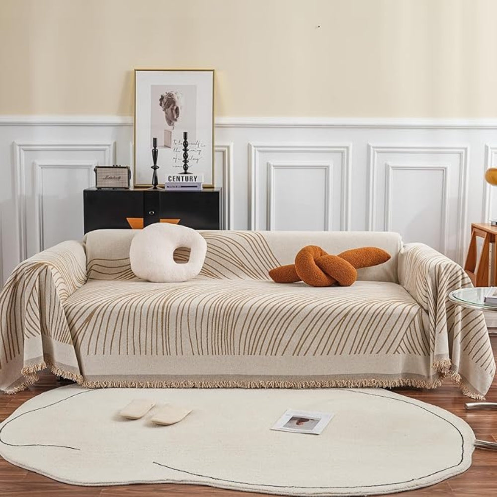 Calista Wave Chenille Sofa Cover