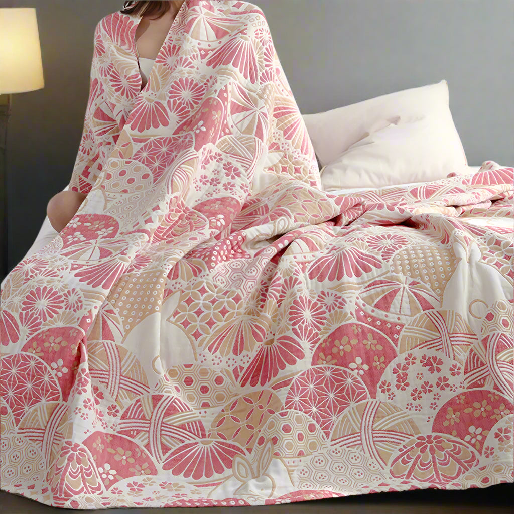 Joyful Haven Four-Layer Cotton Blanket