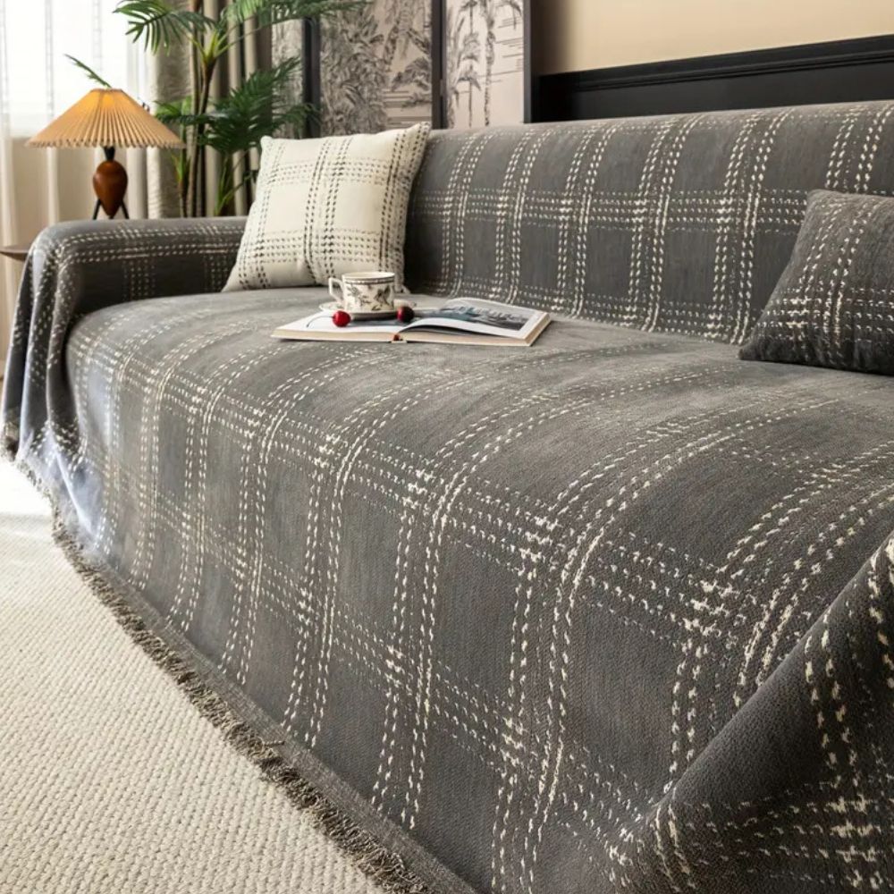Chesterfield Plaid Sofa Cover