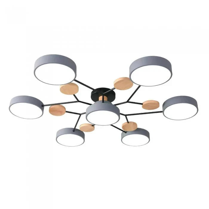 Minimalist Multiple Heads LED Scandinavian Ceiling Light