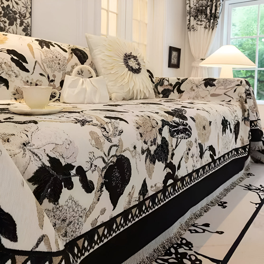 Autumn Vines Jacquard Sofa Cover