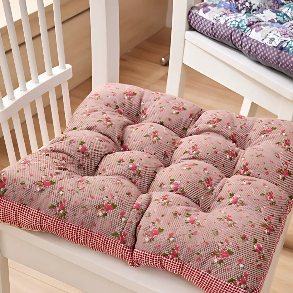 Boho Floral Thick Seat Cushions
