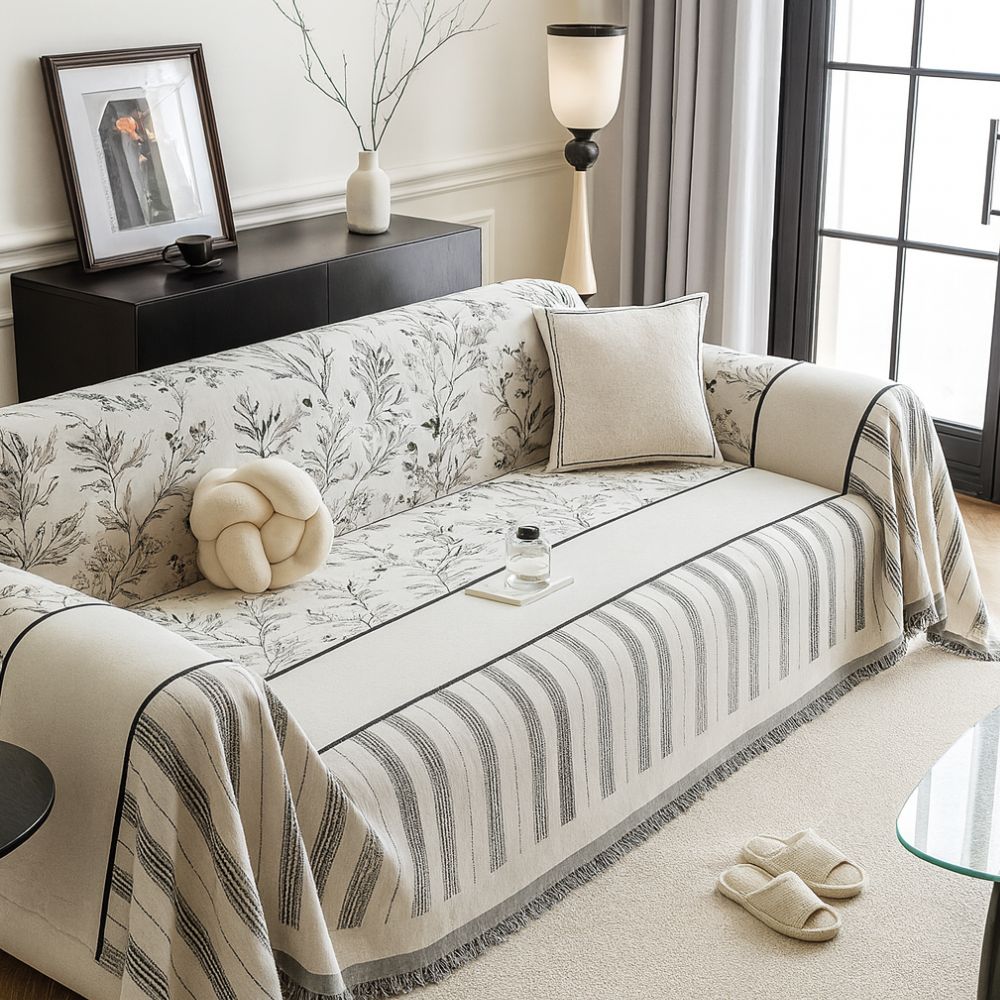 Camellia Paris Chenille Sofa Cover