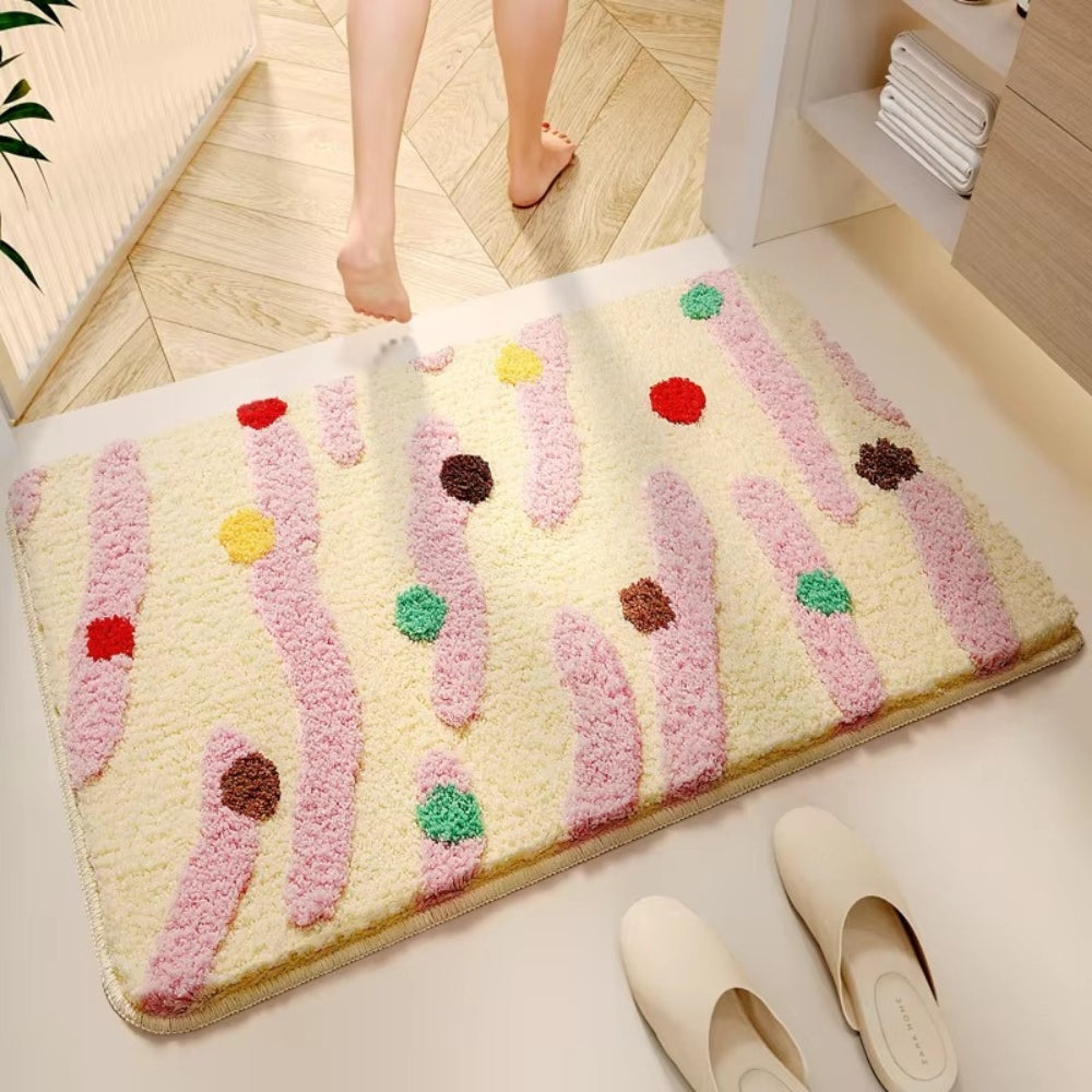 Candy Color Clash Bath Mat