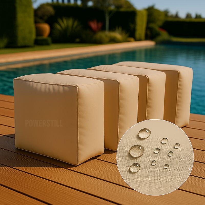 Waterproof Cushion Cover for Outdoor Sofa Set 4 Pieces