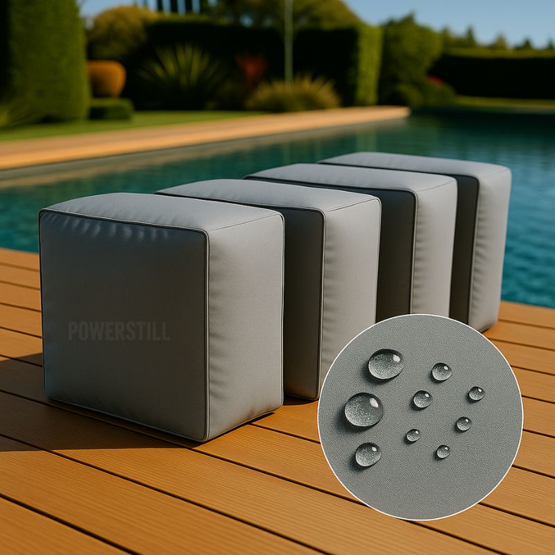 Waterproof Cushion Cover for Outdoor Sofa Set 4 Pieces