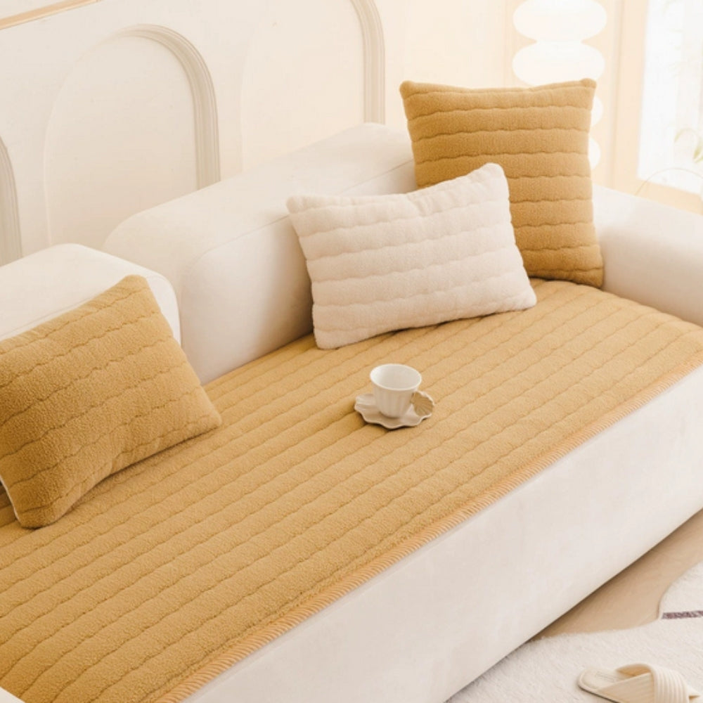 Chic Thick Plush Sofa Cover