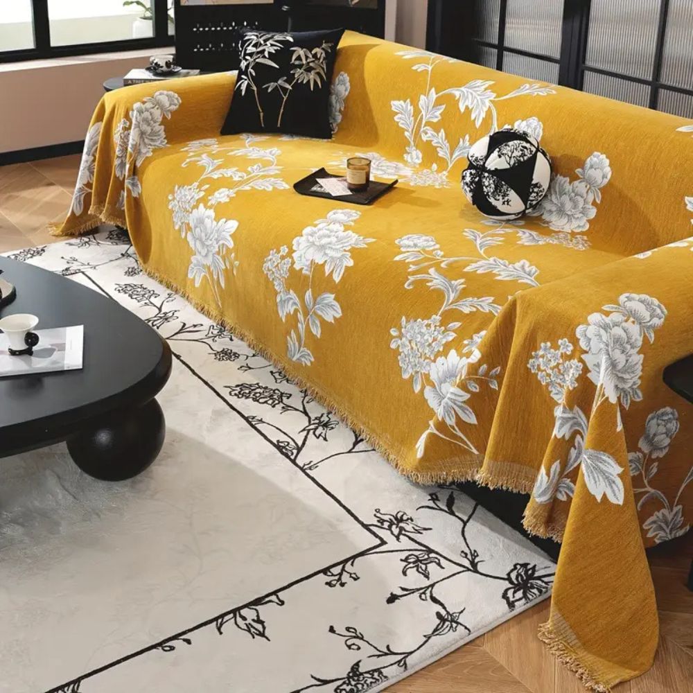 Classic Fleur Jacquard Sofa Cover