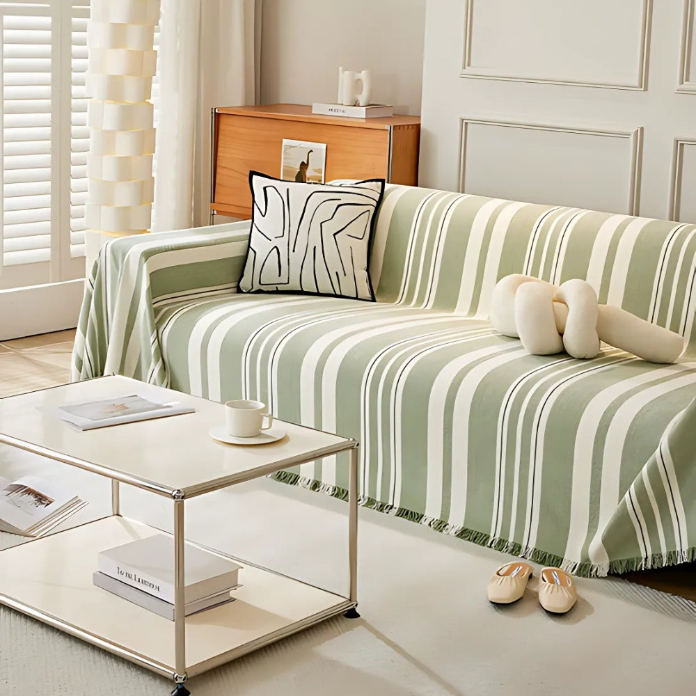 Classic Stripe Patterns Sofa Cover