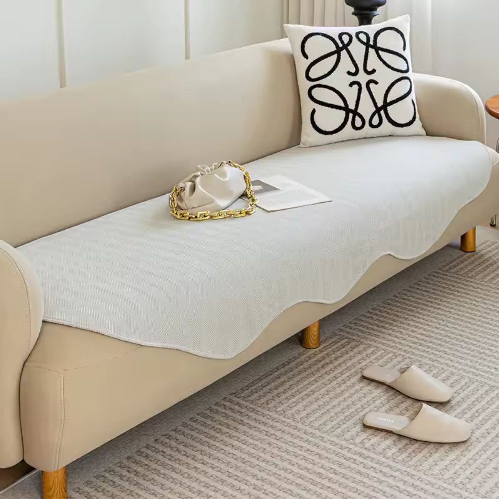 All-Season Plain Contour Fit Sofa Cover