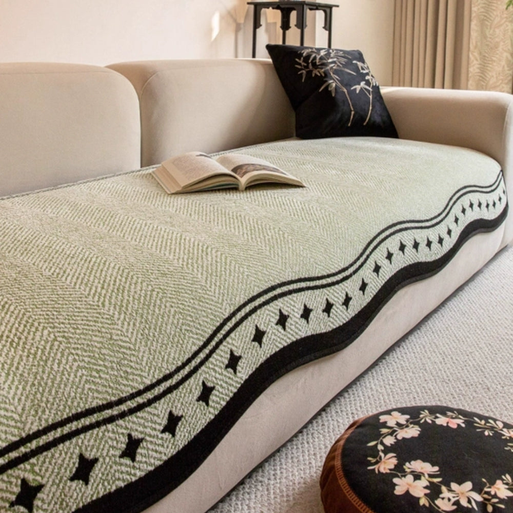 Modern Wave Anti-Slip Sofa Cover