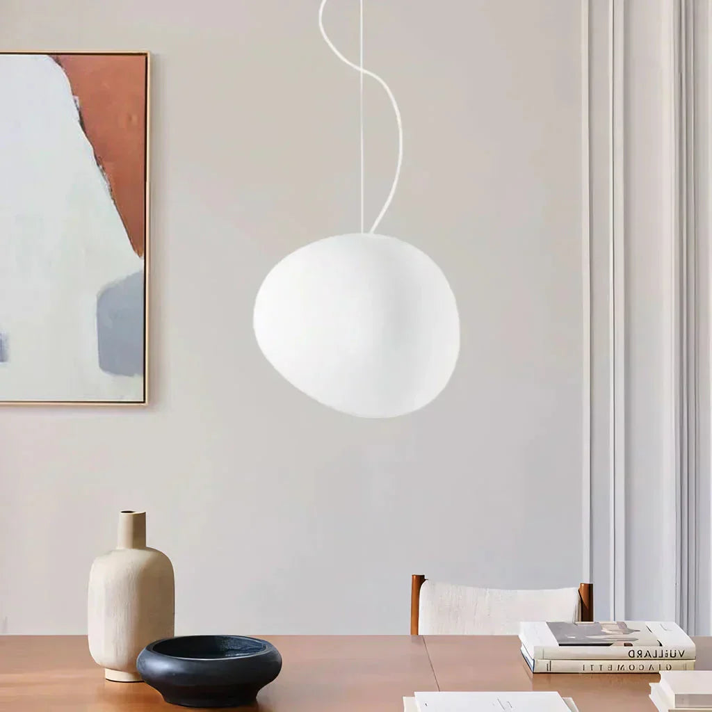 Hanging Pebble Shaped Scandinavian Pendant Light