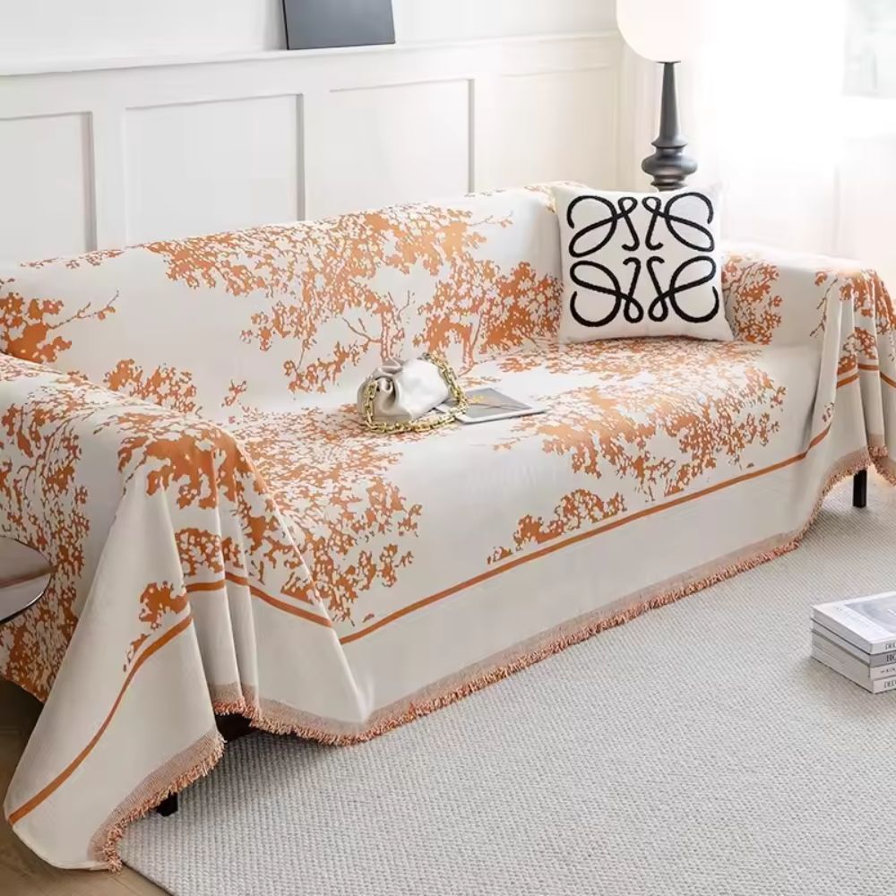 Chenille Flowerfield Sofa Cover