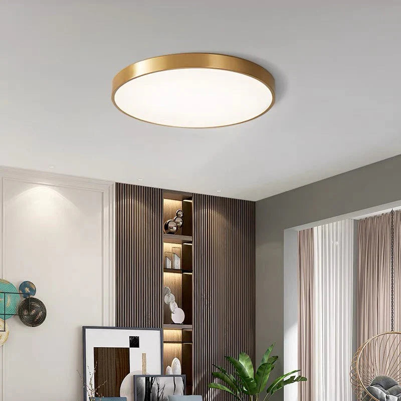 Geometric Scandinavian Round LED Ceiling Light