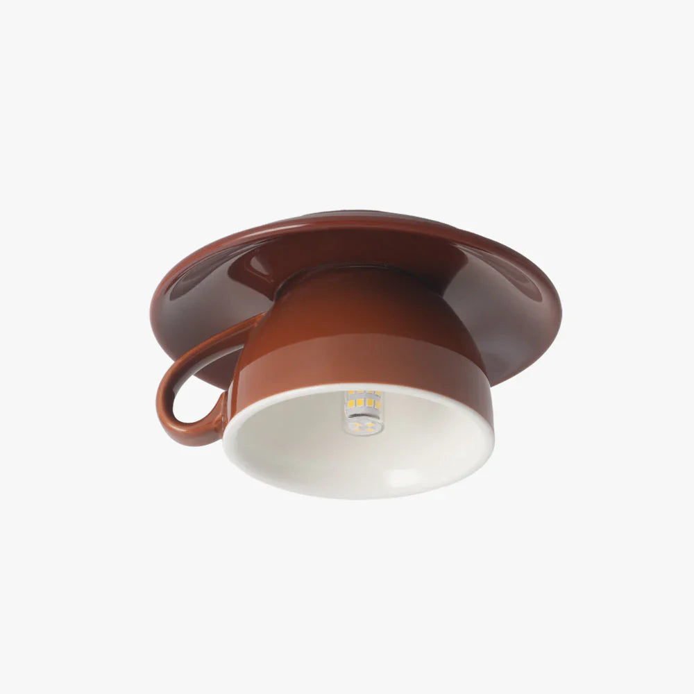 Cup-Shaped Ceiling Light