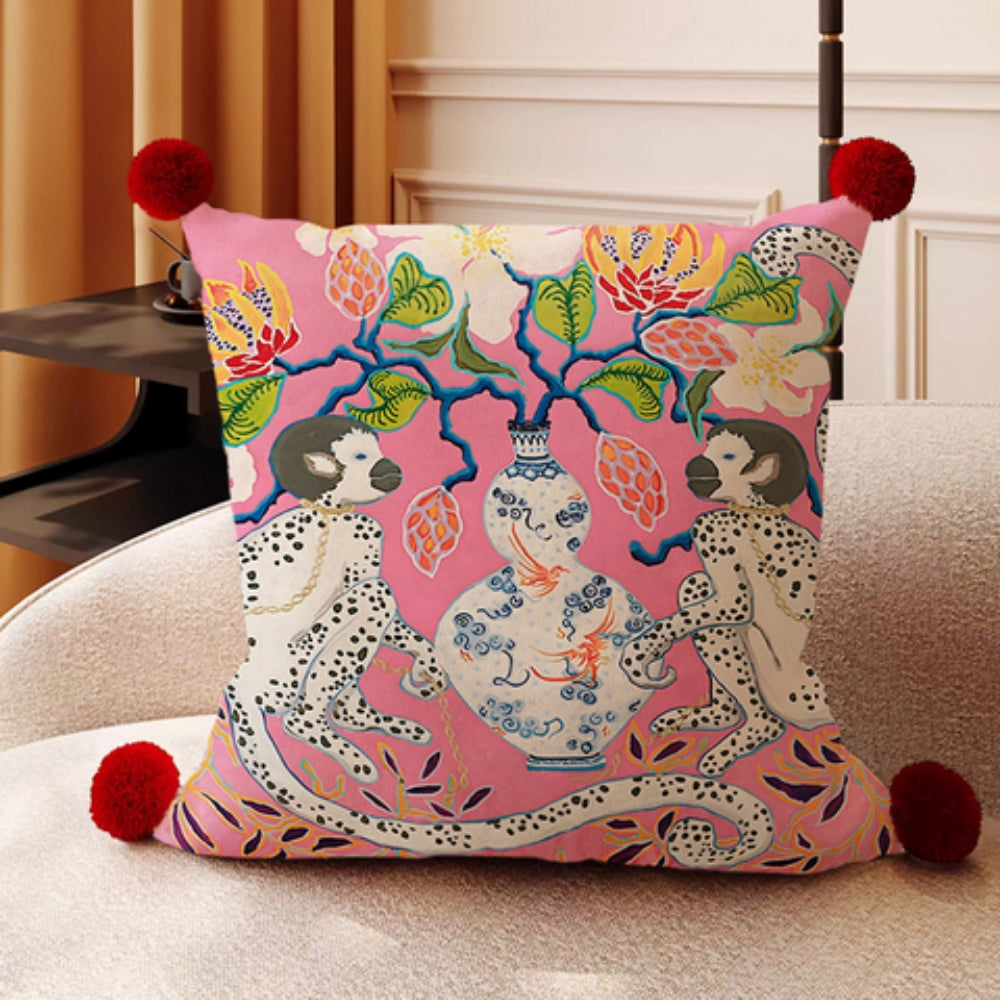 Monkey Garden Cushion Cover Collection