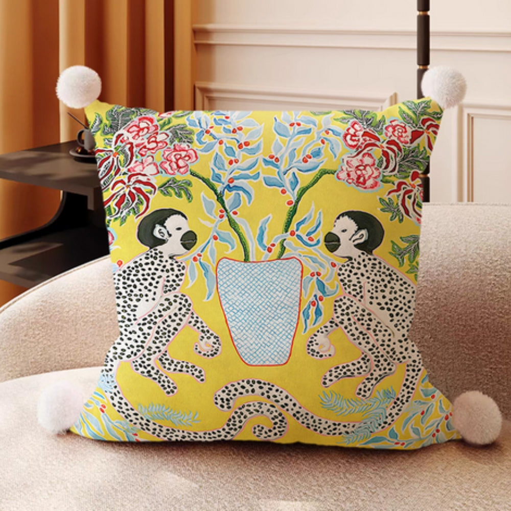 Monkey Garden Cushion Cover Collection