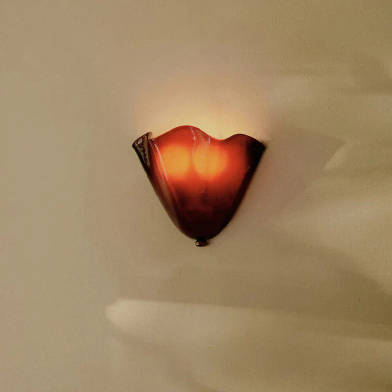 Vintage Stained Shell Inspired LED Wall Light