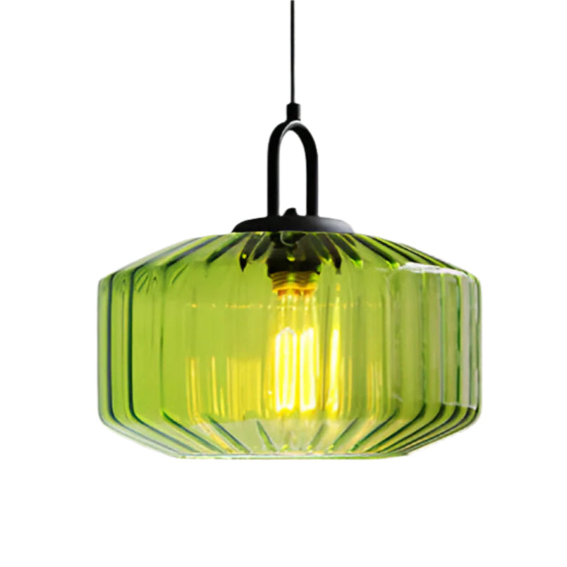 Retro Vintage-Inspired Colored Pendant Light