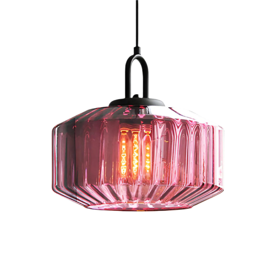 Retro Vintage-Inspired Colored Pendant Light
