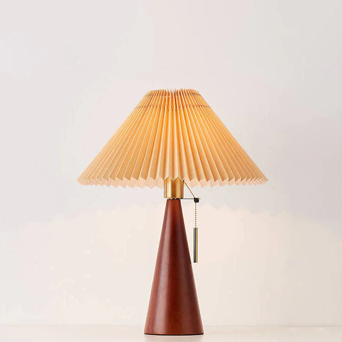 Japandi Inspired Pleated LED Table Lamp
