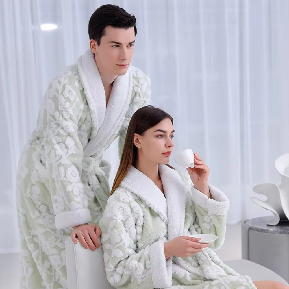 Solane Luxe Jacquard Bathrobe