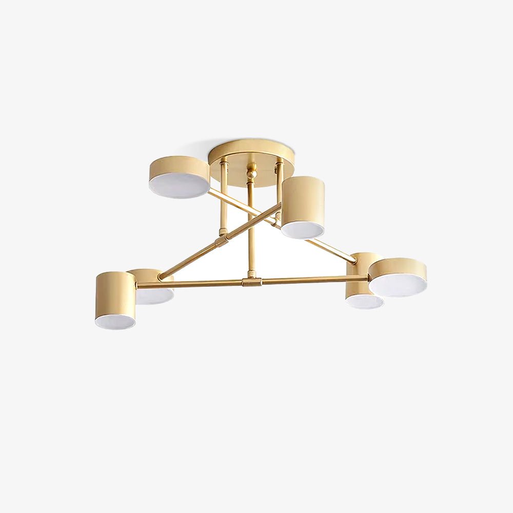 Sputnik Modern Brass Globe LED Ceiling Light