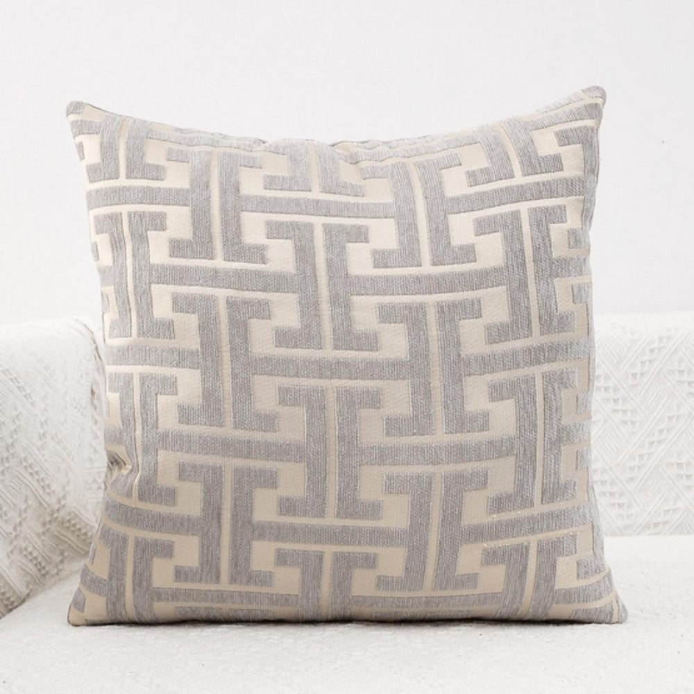 Timeless Maze Pattern Cushion Cover